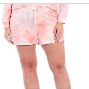 P.J. Salvage Pink Tie-Dye Shorts